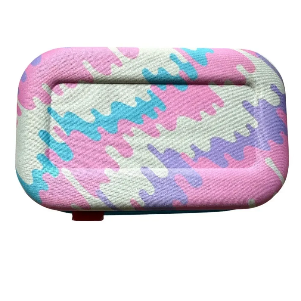 NWOT ZIPIT Fidget Rainbow Bubble Silicone Kids Sensory Zip Pencil Case Blue/Pink